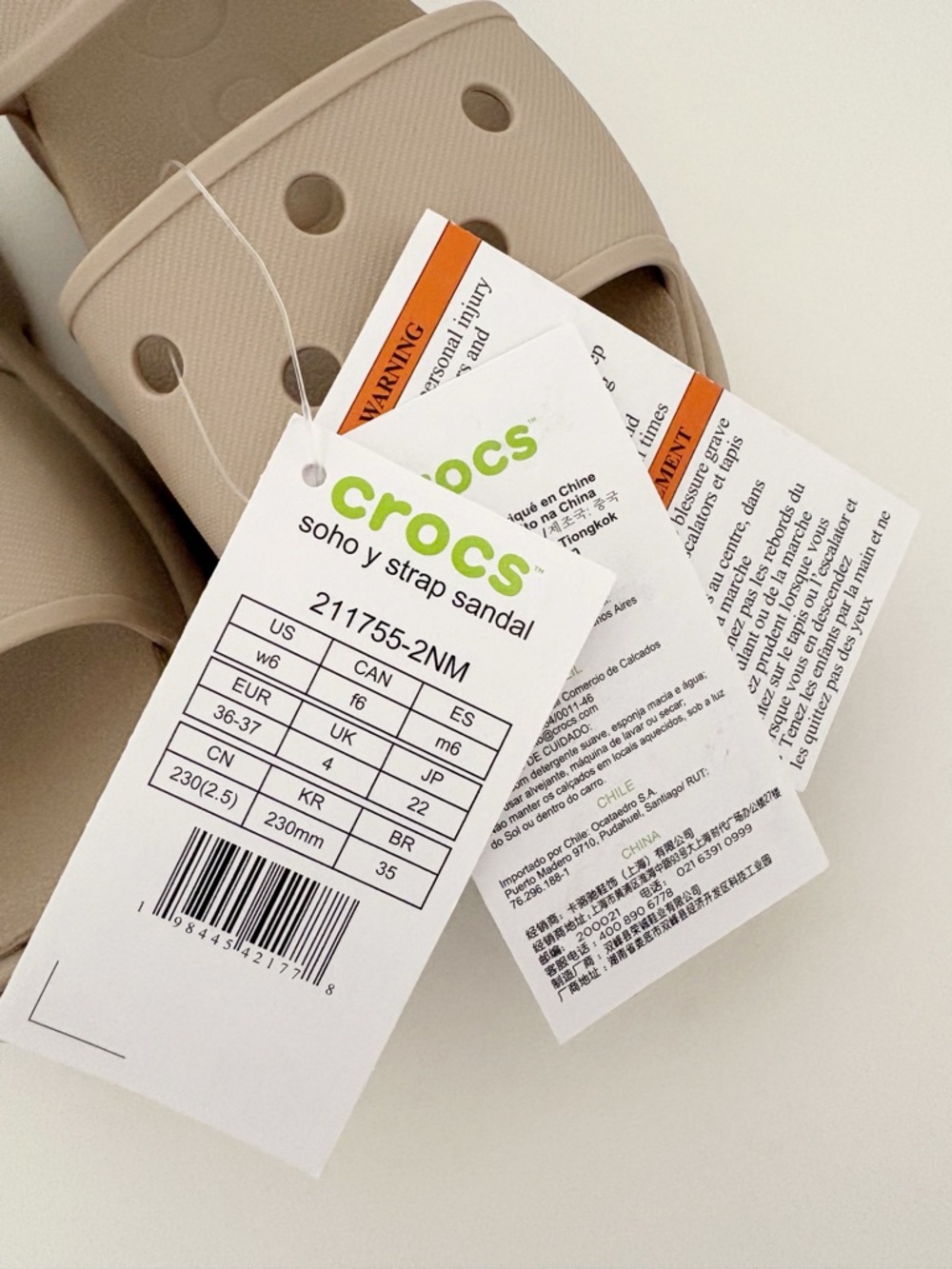 Crocs Soho Y-Strap Sandals Women’s Size 6 Dulce New - Picture 11 of 12